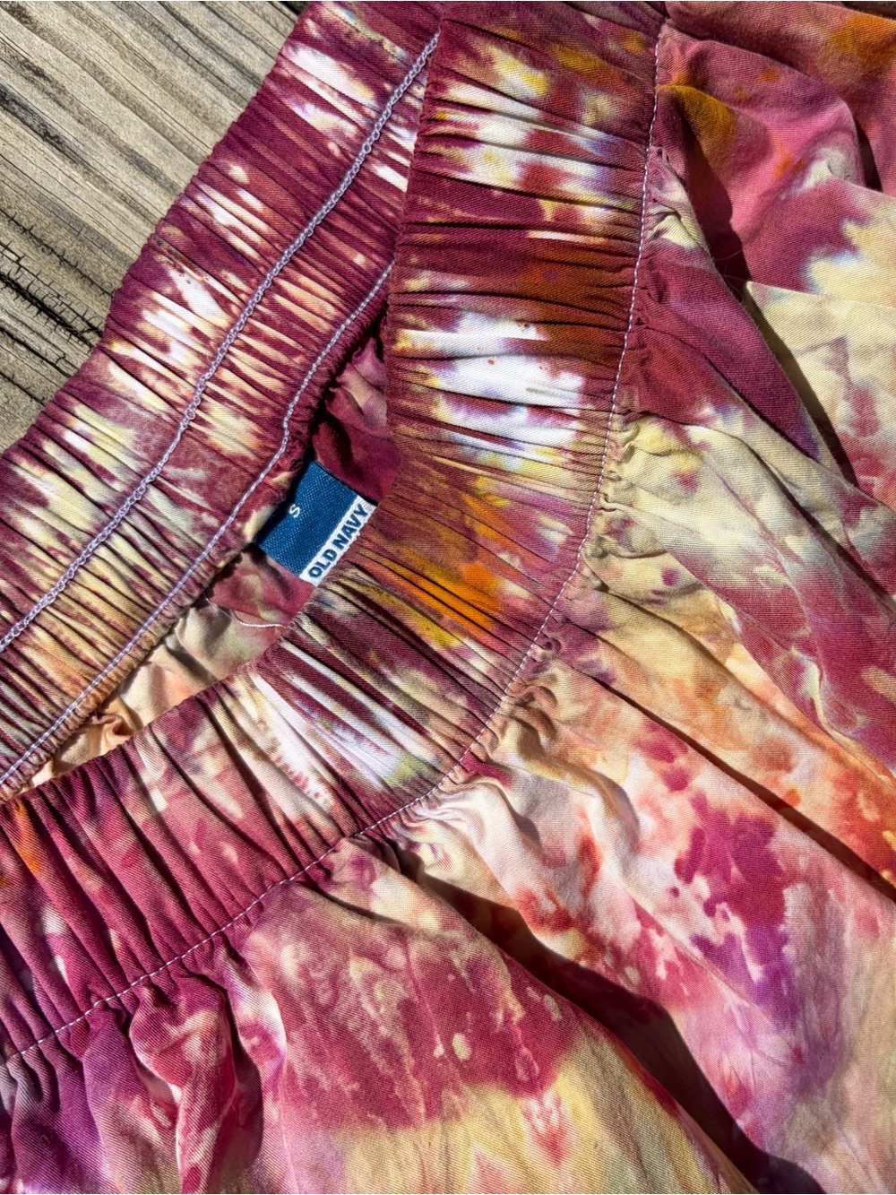 Old Navy Ice Dyed A-Line Midi Skirt - Picture 2 of 5